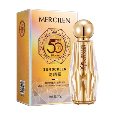 梦希蓝小金人防晒霜30g全身防水防汗隔离SPF50+高倍防晒乳图5