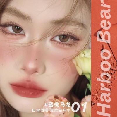 哈宝熊小粉泥雾面唇釉学生党彩妆丝绒雾面冰激凌口红显白不易掉色图3