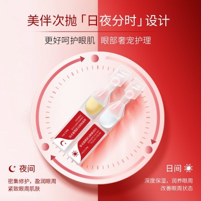 早A晚C眼部微晶次抛精华液OEM 日夜兼修淡纹紧致双管眼精华代加工图3