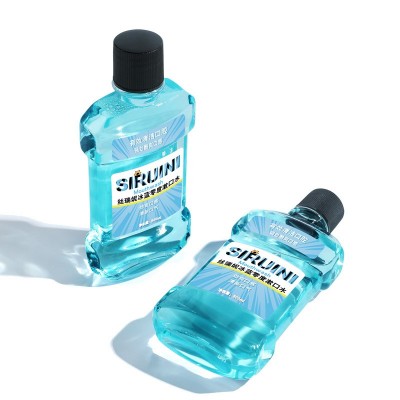 丝瑞妮漱口水抑菌500ml瓶装含漱液薄荷海盐清新口气漱口水批发图3