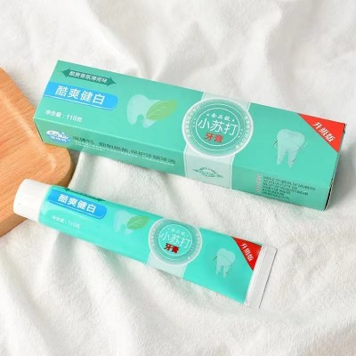小苏打牙膏升级版110g180g清新口气清爽护龈祛除牙膏图2