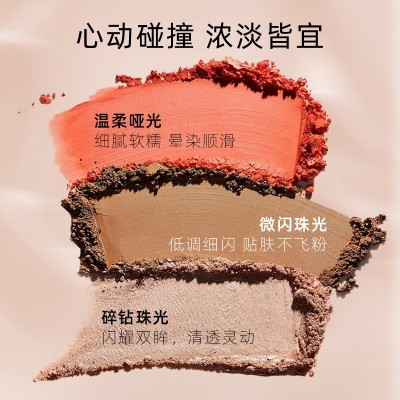 哈宝熊玩妆系列15色眼影 绵柔细腻珠光哑光大地盘平价学生党眼影3盒图3