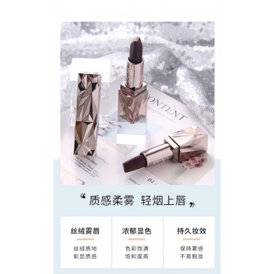 天使的诱惑黑钻丰盈三色口红哑光锦鲤色烂番茄色3色AGAG女王权杖2支图3