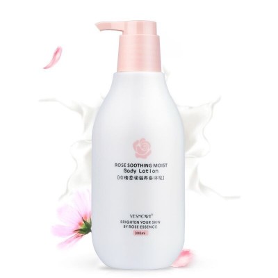 盈雪滋润牛奶身体乳补水保湿蜜桃香体乳300ml 润肤留香3瓶图4