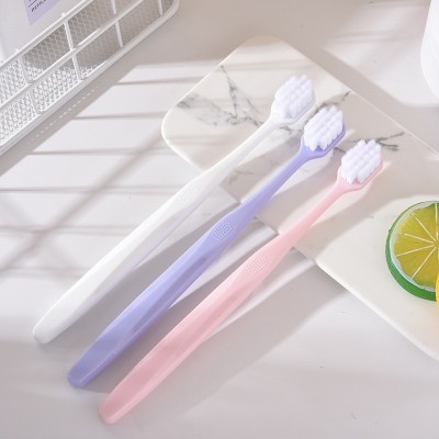 商超热卖新款情侣软毛宽头牙刷男女学生连锁店精品牙刷批发现货3盒图3