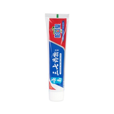 云南三七草本牙膏去黑去黄去口臭齿薄荷清新口气三七草本牙膏3支图4