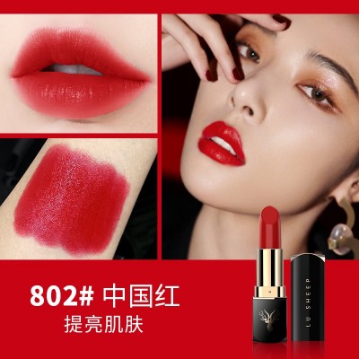 鹿羊品牌口红哑光丝绒显白持久不易掉色不沾杯口红彩妆正品 批发图4