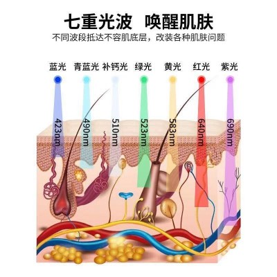 光子嫩肤仪美容院折叠光谱仪七彩大排灯纳米喷雾冷热嫩肤美肤补水图3
