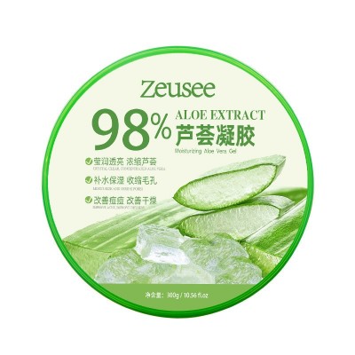300g正品库拉索芦荟胶补水保湿男女面霜晒后修护大量芦荟凝胶批发图5
