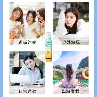 WSMM防晒喷雾SPF50+++隔离防晒防水防紫外线夏季防晒 乳现货批发 1瓶图3