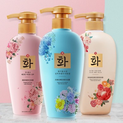 韩芬贵妇洗护系列 保湿补水氨基酸洗发水香水沐浴露 发膜厂家批发 3瓶图2