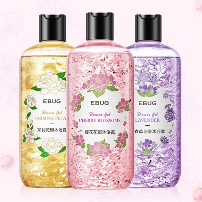 伊露莹花瓣沐浴露500ml大容量 清爽洁净留香滋润茉莉沐浴液批发 3瓶图3