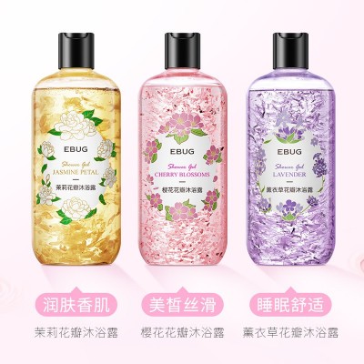 伊露莹花瓣沐浴露500ml大容量 清爽洁净留香滋润茉莉沐浴液批发 3瓶图2