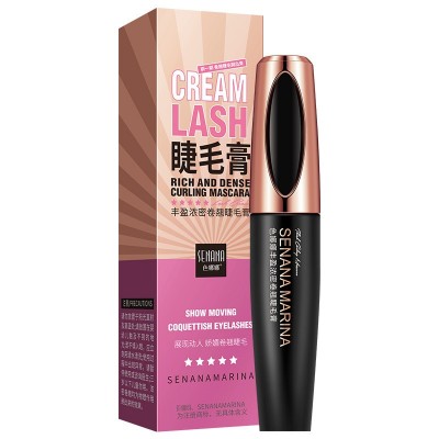 色娜娜丰盈浓密卷翘4D睫毛膏浓密卷翘自然纤长防水防汗易上色彩妆 3支图4