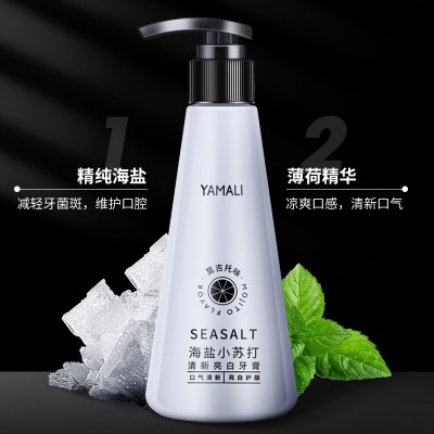 亚玛丽莫吉托味海盐小苏打按压式牙膏男女 牙膏正品批发 3罐