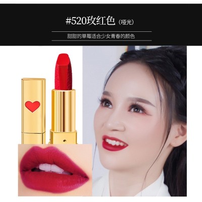 迪香儿一生一世玫瑰雕花口红哑光雾面保湿滋润唇膏情人节礼品批发 3支图5