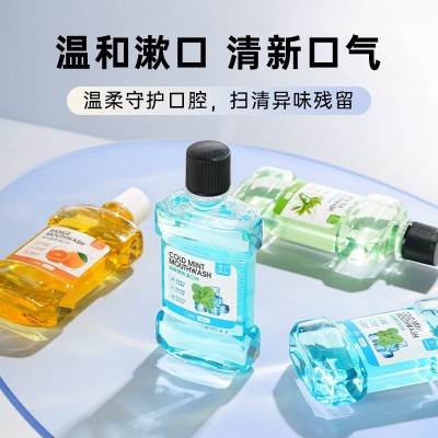 冰爽多口味漱口水250ML 清新口气呵护牙齿护理口腔牙龈涑口水批发 3瓶图3