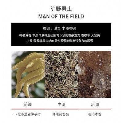 冷水蔚蓝旷野男士香水持久淡香斩女木质香氛跨境直播一件代发50ml 1瓶图4