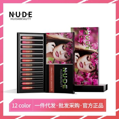 nnuedwehudabeauty跨境亚马逊彩妆液体口红唇彩套装不沾杯唇釉防图4
