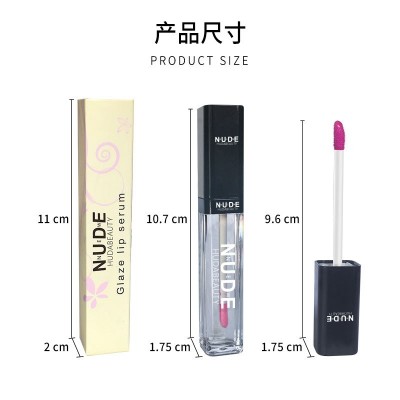 nnuedwehudabeauty跨境保湿持久滋润唇蜜透明玻璃护唇油无色唇釉图4