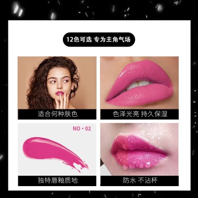 12支方管彩盒装唇彩唇釉速卖通亚马逊爆款货源Lazada哑光彩妆唇釉图2