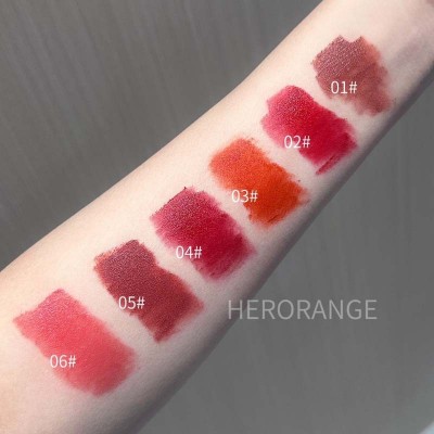 HERORANGE~丝绒唇釉雾面哑光显白口红泥防水持久不易沾杯平价唇彩图4