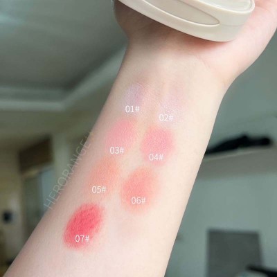HERORANGE~单色腮红哑光细腻自然裸装膨胀色高光修容一体盘纯欲妆图5