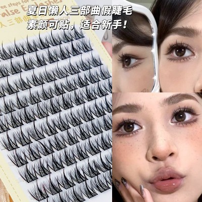 xixi塔尖麦穗假睫毛10排大容量自然仿真浓密超细梗分段式眼睫毛图3