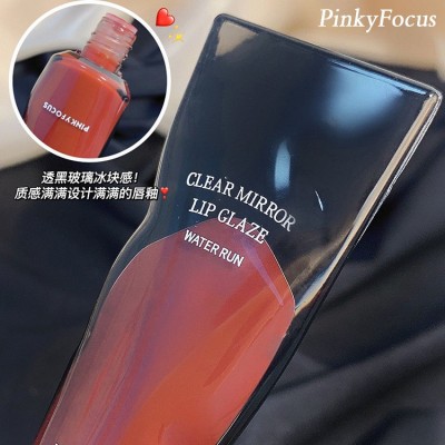 直播爆品PINKYFOCUS 水光镜面唇蜜 保湿滋润光感唇彩空气唇釉代发图3