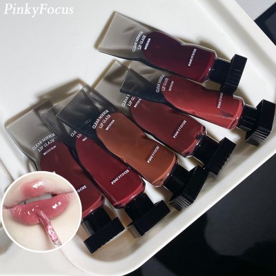 直播爆品PINKYFOCUS 水光镜面唇蜜 保湿滋润光感唇彩空气唇釉代发图2