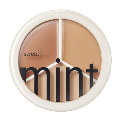 sweet mint三色遮瑕膏遮盖斑点痘痘印黑眼圈泪沟修容粉底膏不脱妆图5