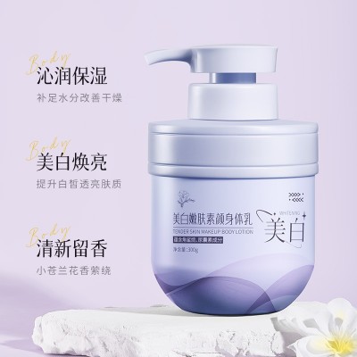 SIVSAZ素颜美白身体乳秋冬季补水滋润保湿烟酰胺懒人素颜身体乳液图2