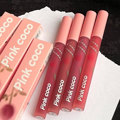 PINKCOCO情爱七夕哑光唇釉丝绒玫瑰雾面不掉色不粘杯唇彩唇泥批发图4