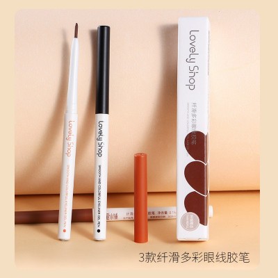 正品纤滑多彩眼线胶笔防水不晕染不脱妆网红防汗初学者平价卧蚕笔图2