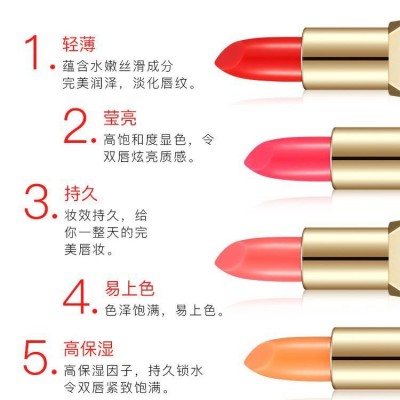 网红同款胡萝卜素变色口红不掉色滋润小众不沾杯防水唇膏保湿补水图3