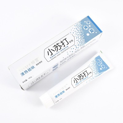 海盐小苏打牙膏正品去黄薄荷清新口气益生菌广州牙膏厂家整箱批发图3