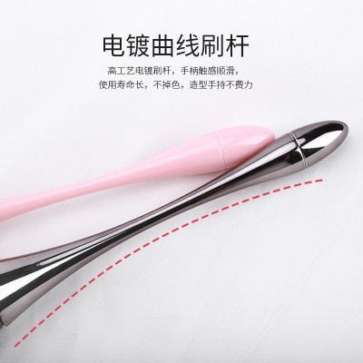 日式彩色小蛮腰腮红化妆清洁扫灰尘粉尘长毛刷子美甲指甲专用工具图3
