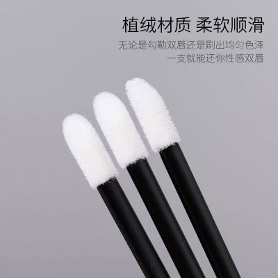 嫁接睫毛清洁棒慕斯美睫小棉签纳米卸纹绣唇刷一次性棉棒尖头50个图3