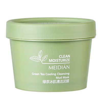 魅点补水控油面膜泥深层洁净毛孔平衡油脂面膜绿茶冰肌清洁泥膜图5