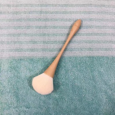 50#新款单支小蛮腰化妆刷原色木色仿生毛化妆刷美甲粉尘刷美甲刷图2