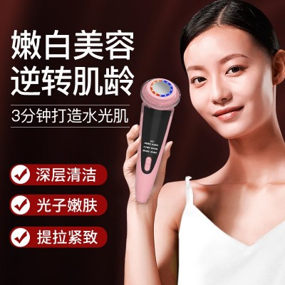 家用美容仪器脸部导入导出仪按摩提拉洗脸仪面部清洁仪光子嫩肤仪图2