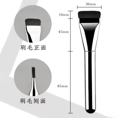 超薄平头一字形粉底刷 小红书爆款平头超薄遮瑕韩国wake化妆刷图2