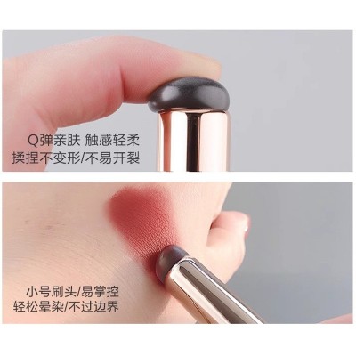 便携硅胶圆头唇刷网红爆款指腹Q软口红刷单支带盖防尘唇釉刷图4