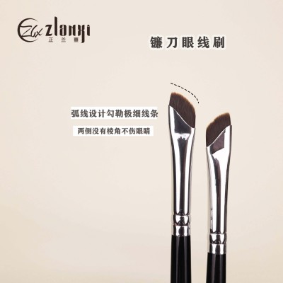 沧州刀锋眼线刷镰刀眉刷眼部勾勒鼻影晕染刷指腹点彩刷沧州化妆刷图5