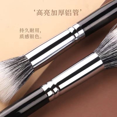 沧州化妆刷木柄羊毛细光峰点彩刷高光平头刷羊毛腮红散粉定妆刷图3