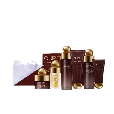 oupei\欧佩晶透弹嫩抗皱礼盒六件套源头工厂厂家直销补水护肤批发图5
