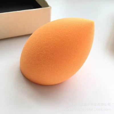 RT橘色美妆蛋rt橙色橄榄斜切粉扑亲水性非乳胶干湿两用彩妆蛋工厂图3