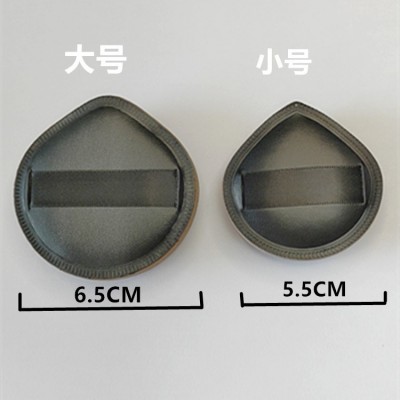 黑色大号尖头棉花糖气垫粉扑干湿两用化妆海绵水滴形定妆不易吃粉图3
