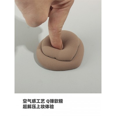 黑色大号尖头棉花糖气垫粉扑干湿两用化妆海绵水滴形定妆不易吃粉图4