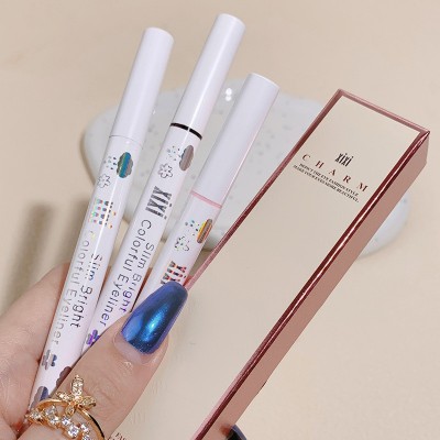 xixi白杆酷感魅尚眼线液笔软毛头海绵头不易晕染顺滑眼线笔D-261图2